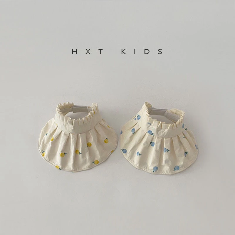 婴幼儿韩版小清新遮阳帽子夏季宝宝大檐空顶帽男女小童防晒太阳帽