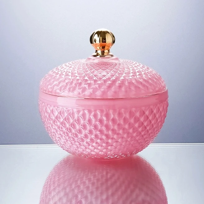 钻石星欧式创意现代水晶描金首饰盒装饰储物收纳罐软乔迁新居摆件