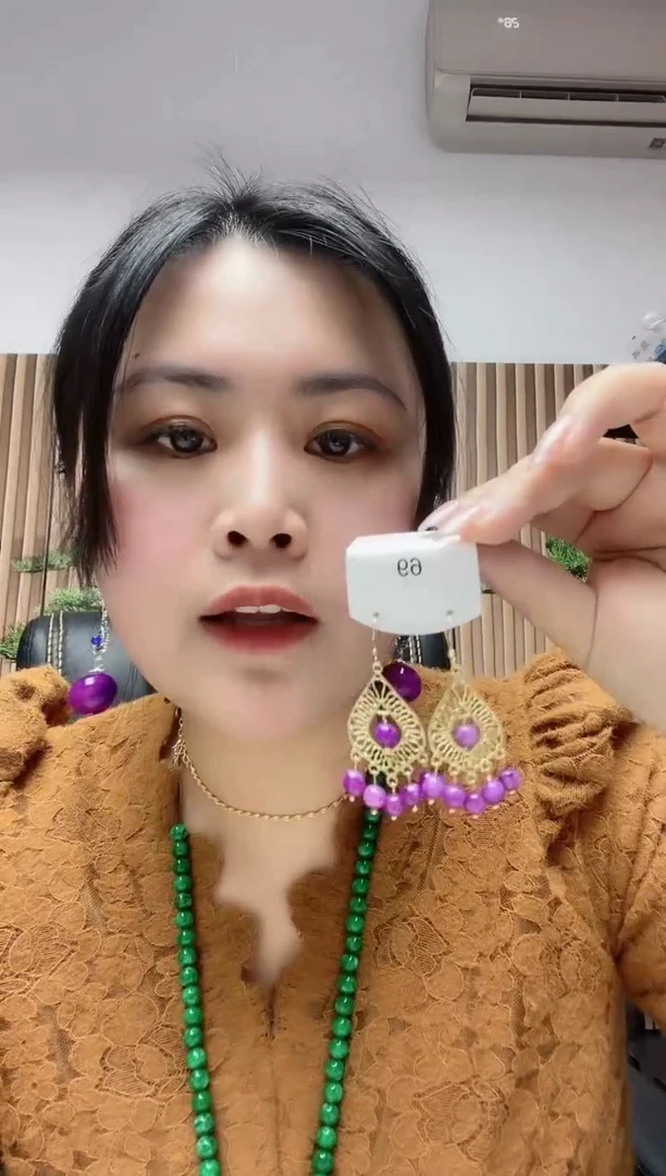 【闪购商品】查罗石耳钉合金69