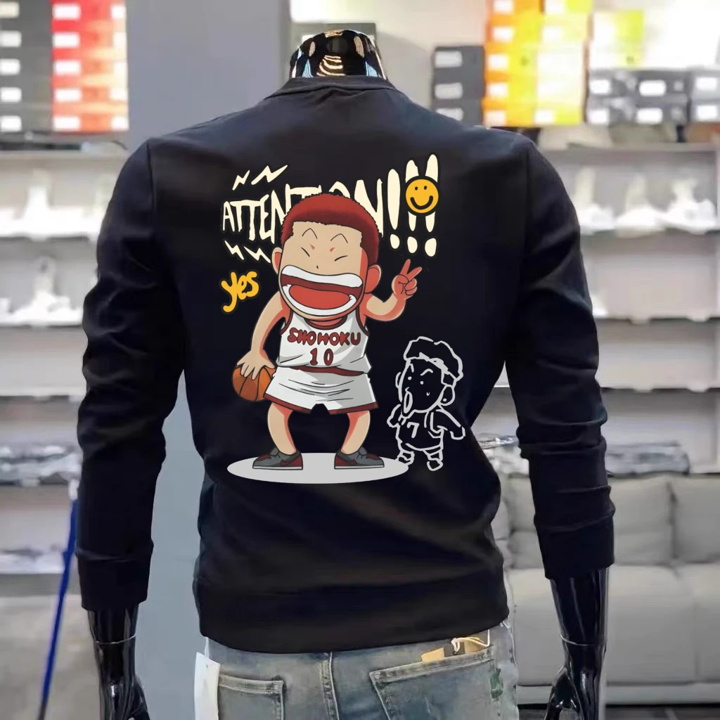 美式秋冬季卫衣男潮牌字母套头圆领新款男士长袖打底衫