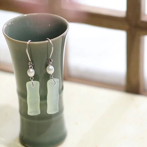 隐木【竹露滴清响】清雅竹子手工饰品家居美学