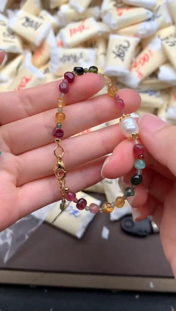 【闪购商品】碧玺手链银S925镶嵌1