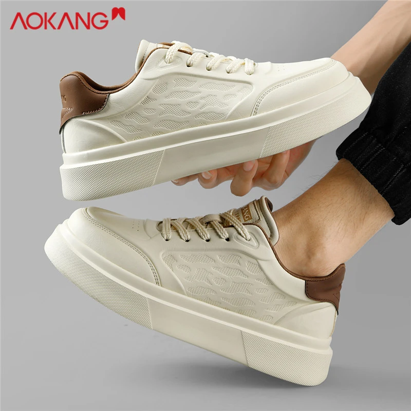 Aokang/奥康2025秋季新款日常百搭休闲运动低帮潮鞋时尚鞋子厚底
