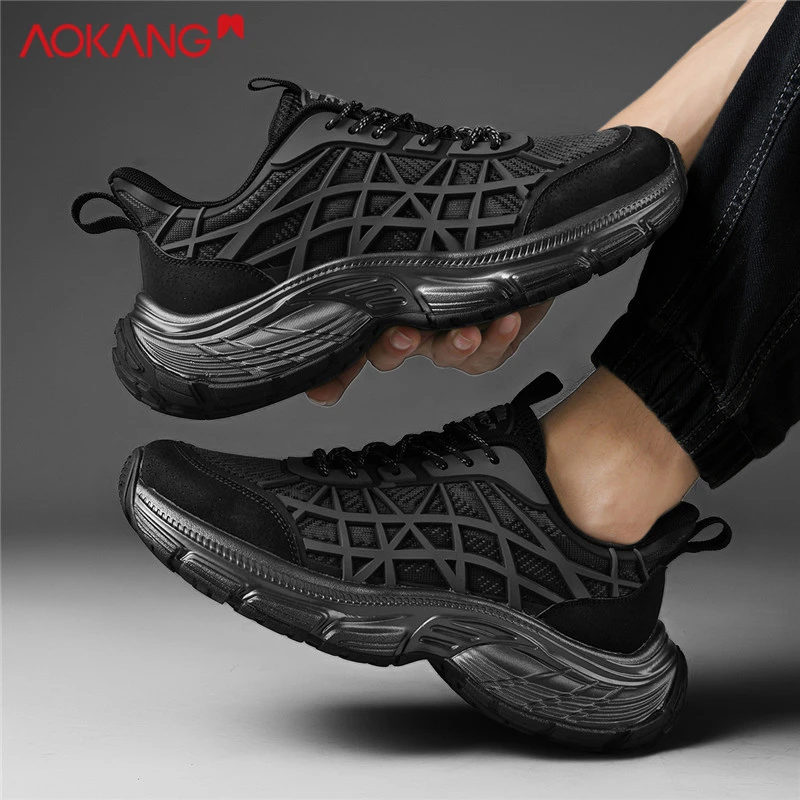 Aokang/奥康2025年冬季上新时尚百搭男士休闲舒适软底潮鞋跑步
