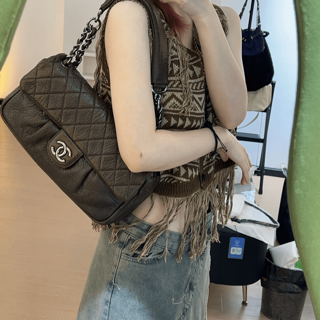 95新 Chanel/香奈儿 巧克力腋下cf