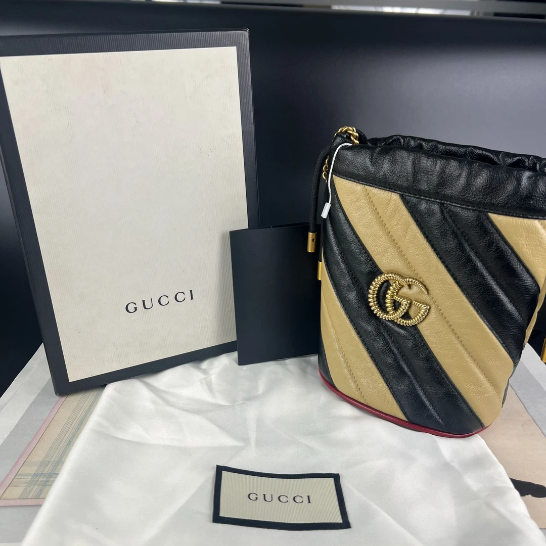 95新 GUCCI/古驰 撞色水桶