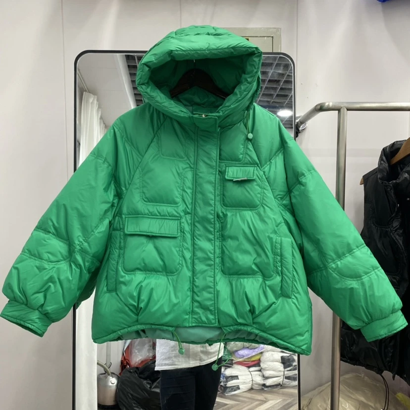 反季清仓2022年新款羽绒服女短款加厚宽松小个子面包服百搭外套潮