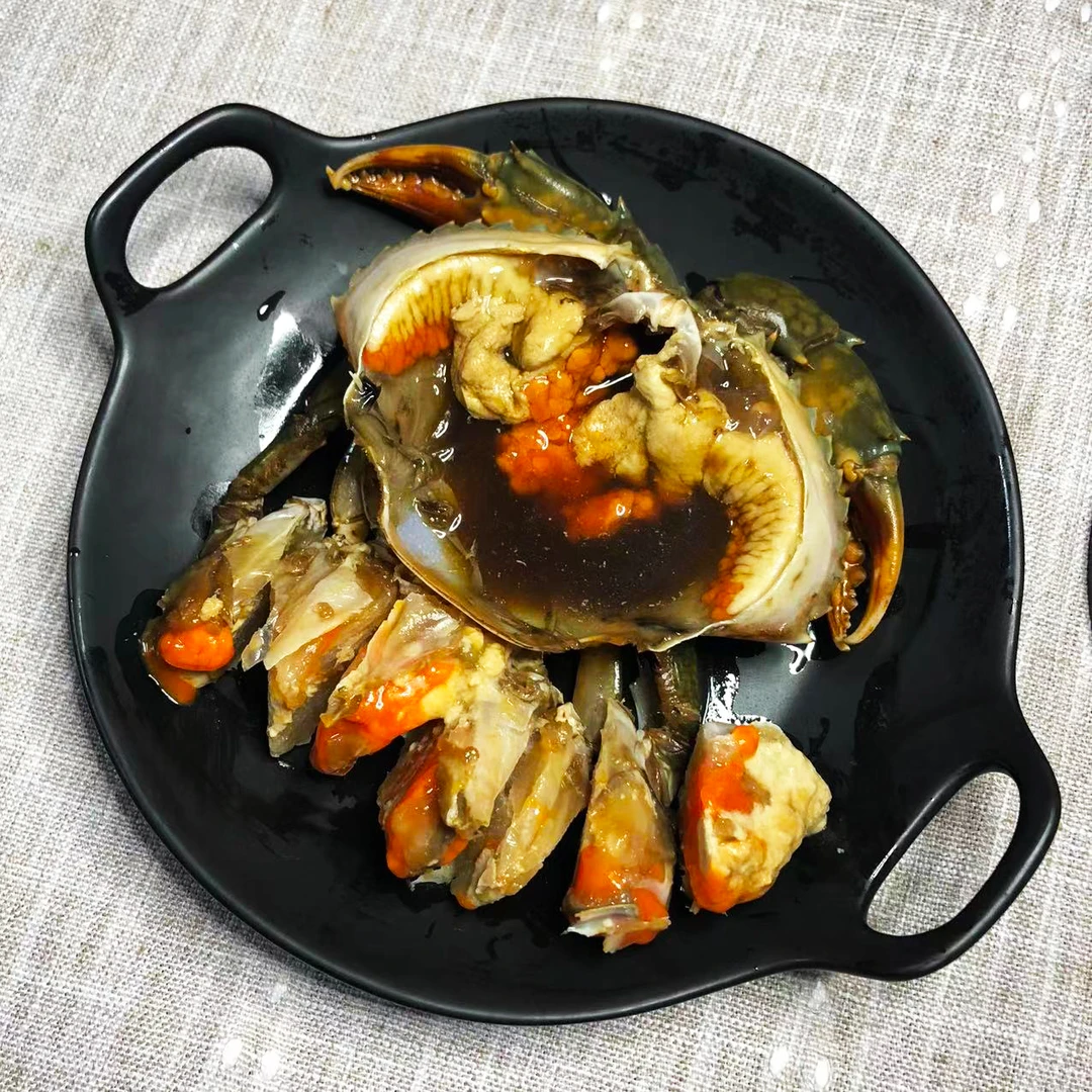 舟山红膏酱青蟹 生腌海鲜醉蟹 红膏酱母蟹 酱香青蟹 开袋即食