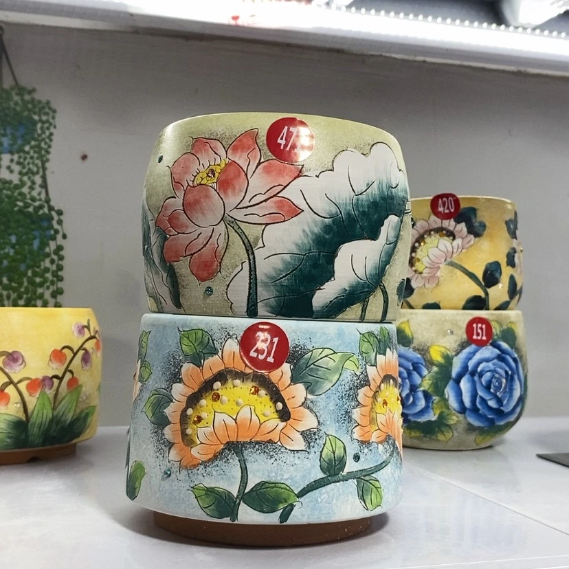 【闪购商品】紫砂花盆台**菊