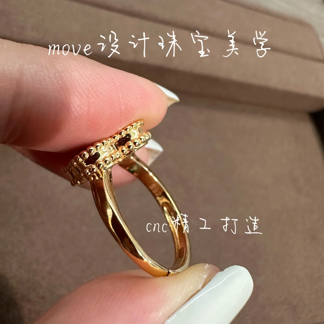 925银戒指 4099草草戒指cnc精工