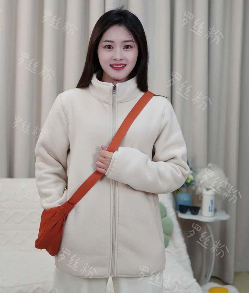 无法拒绝的温暖秋冬男女户外休闲摇粒绒保暖开衫双面绒百搭外套