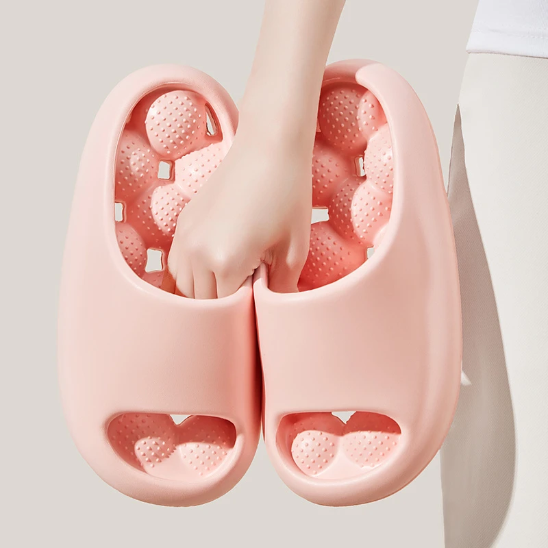 2024新款夏季厚底凉拖鞋漏水速干eva家居防滑按摩拖鞋