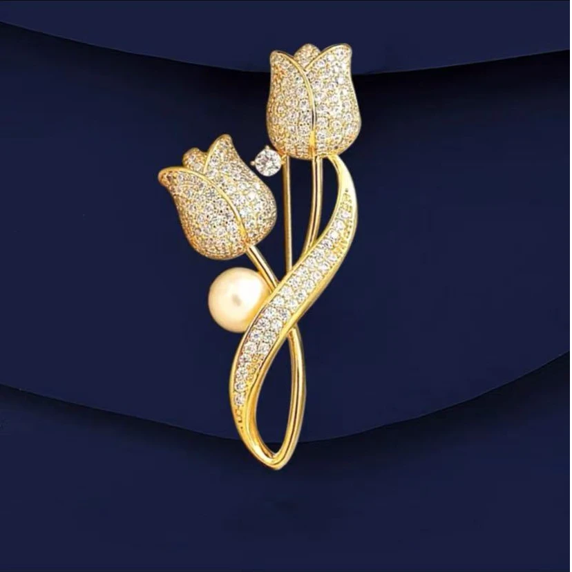 轻奢时尚郁金香胸针