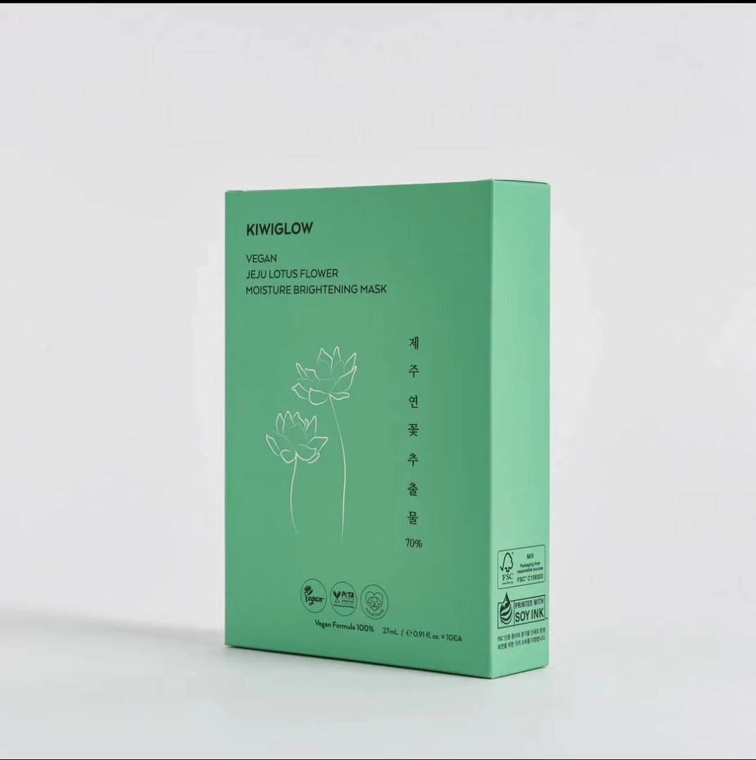 【双11钜惠】韩国原装进口KIWIGLOW琦薇格洛70%莲花保湿面膜