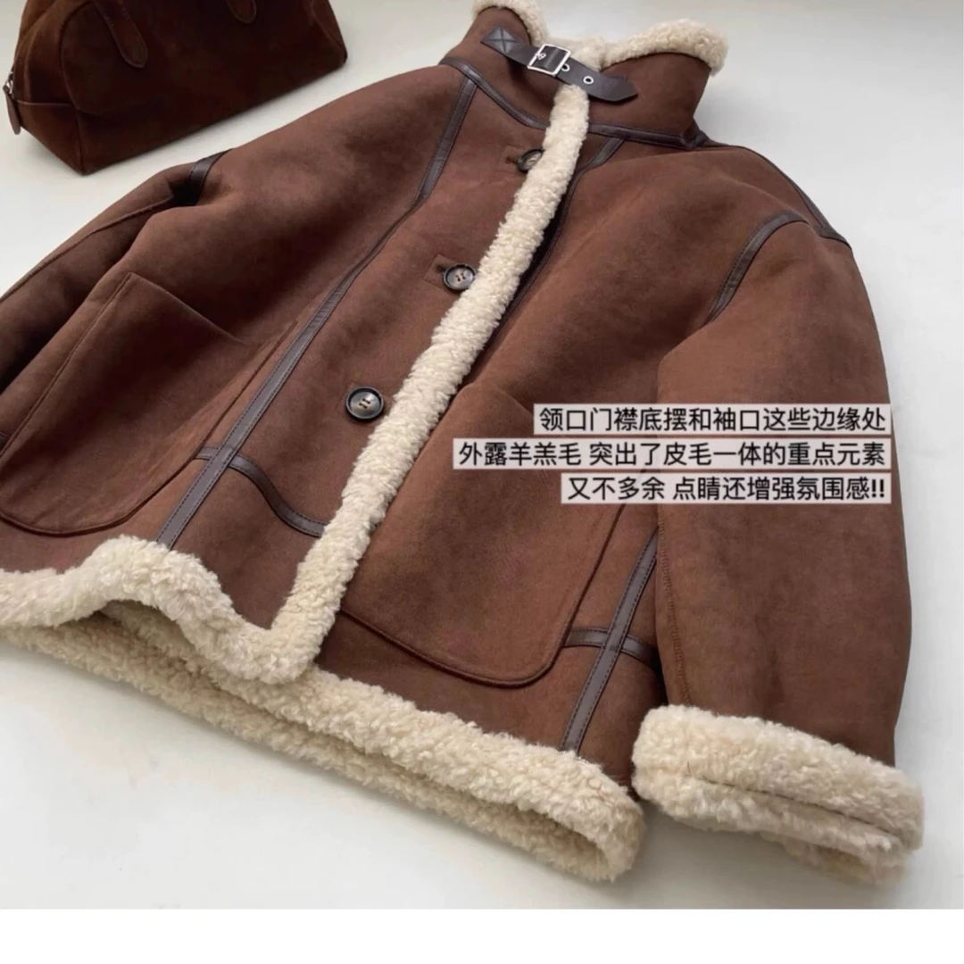 双面可穿立领羔毛外套（NO退NO换）