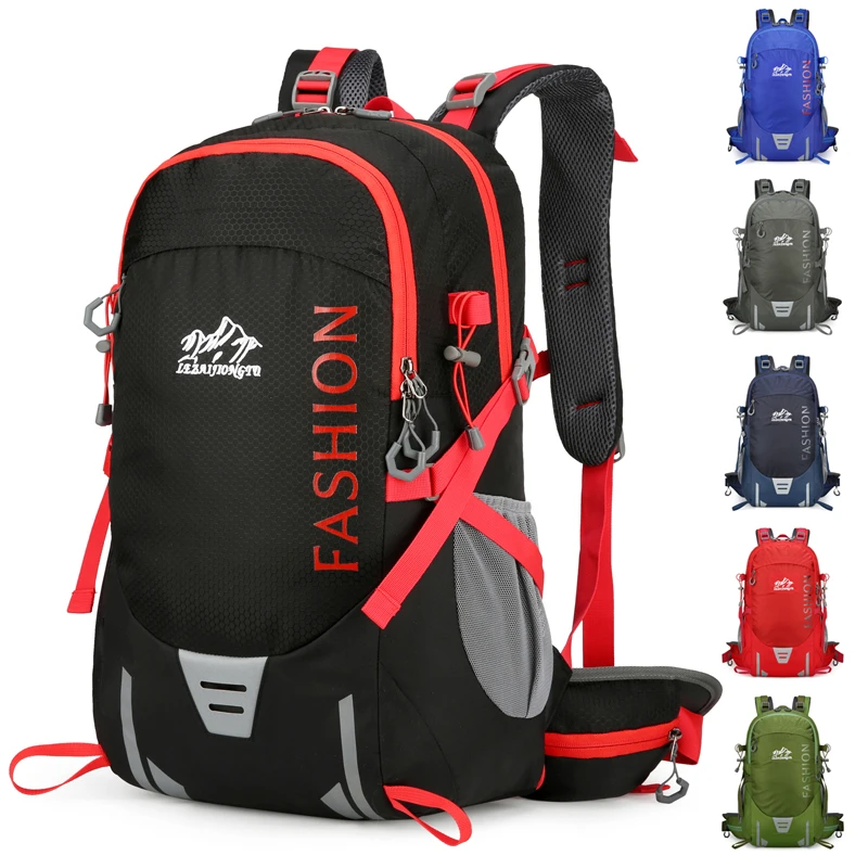 45防泼水双肩背包男女悬浮背板登山包时尚休闲超轻多功能旅行背包