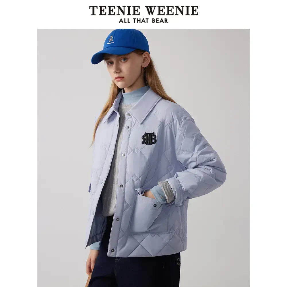 TeenieWeenie小熊24年秋冬新款轻薄棉服外套短上衣TTJP244T01P