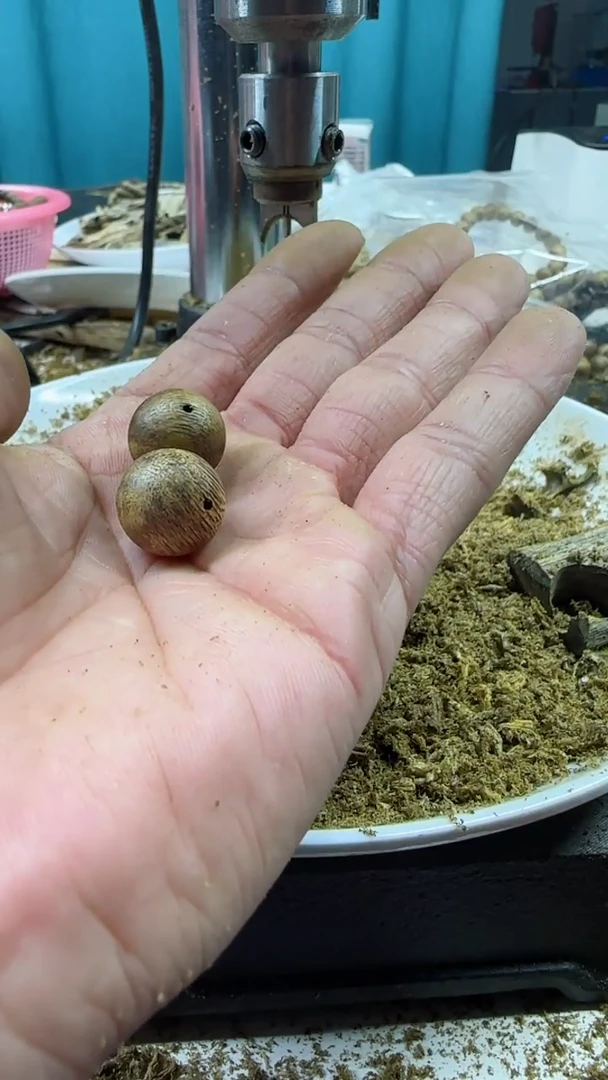 【闪购商品】沉香手串沉香单珠1.5珠子两个