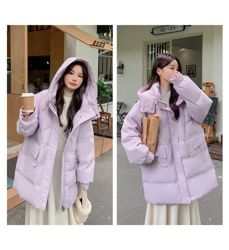 加大码250斤羽绒服2024冬新款加肥特大中长款胖mm孕妇装韩版外套