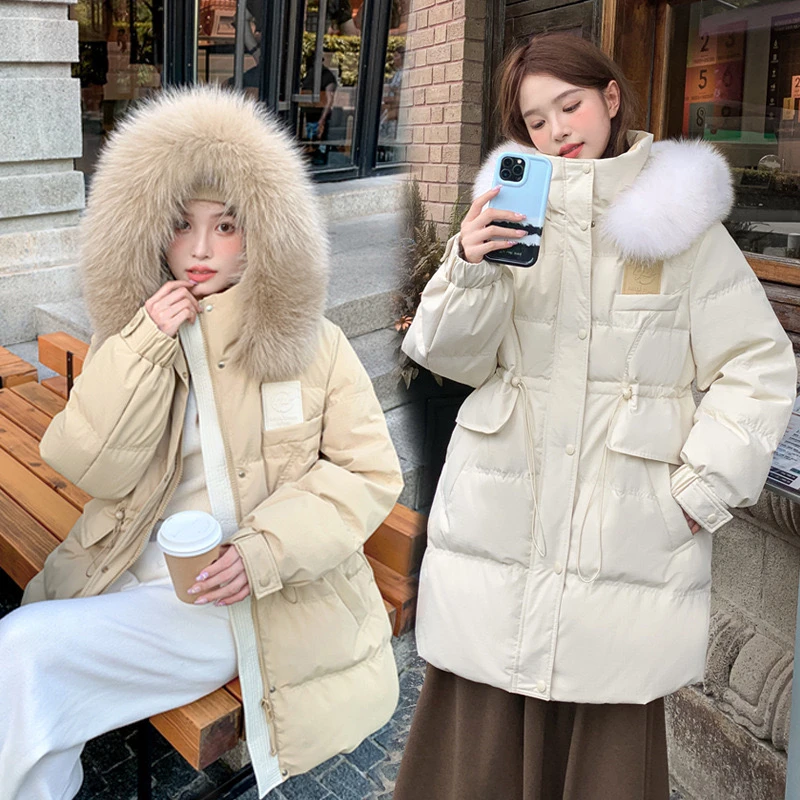 特大码羽绒服孕妇装中长款2024冬装200斤胖m加肥加大韩版加厚外套