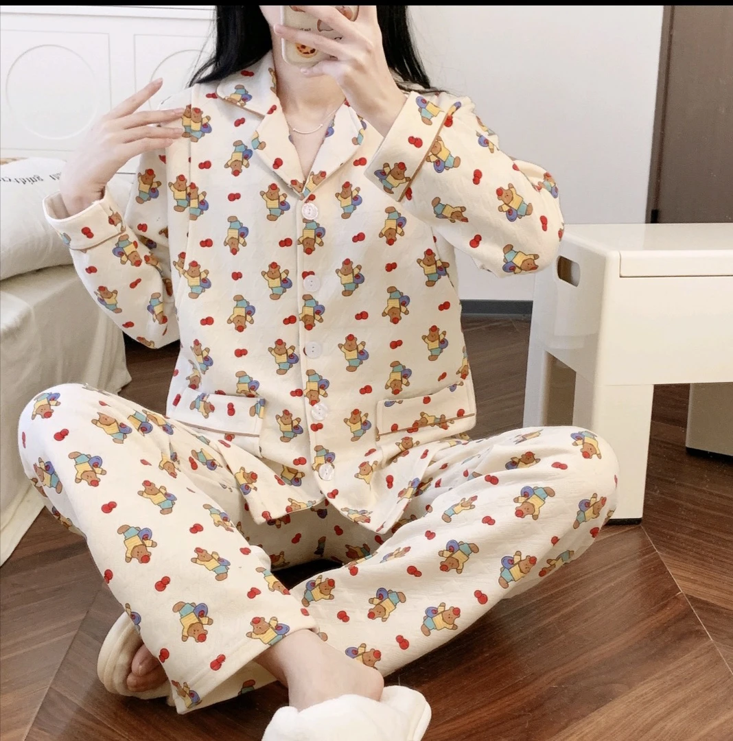 大码300斤月子服哺乳睡衣秋冬款空气棉孕期产后孕妇睡衣