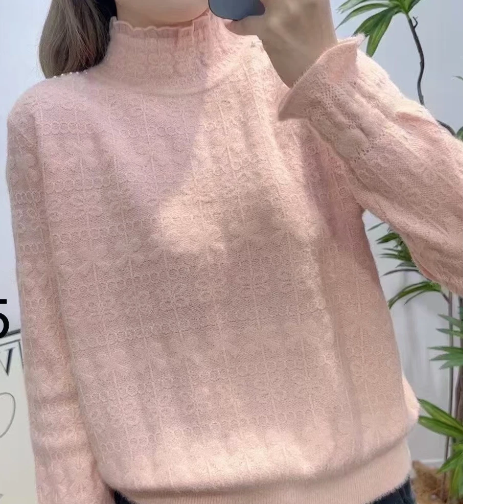 2024冬季时尚新款钉珠四代针织衫