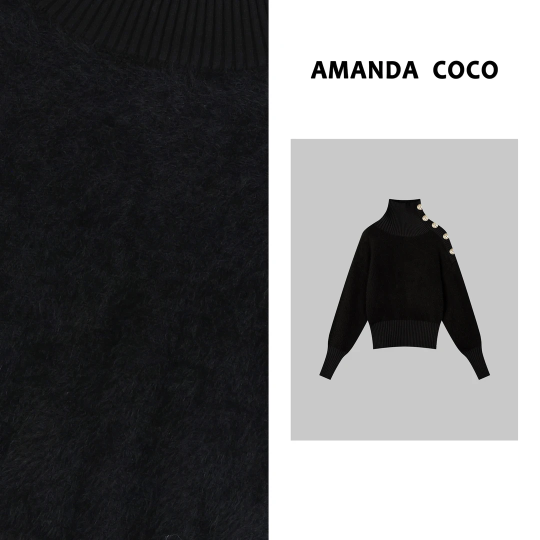 Ada# 设计师款~高定秋冬加厚气质毛衣