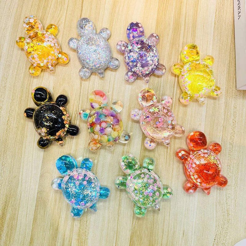 新款流沙乌龟大号爆闪彩豆夜光流沙乌龟直播爆款乌龟流沙摆件