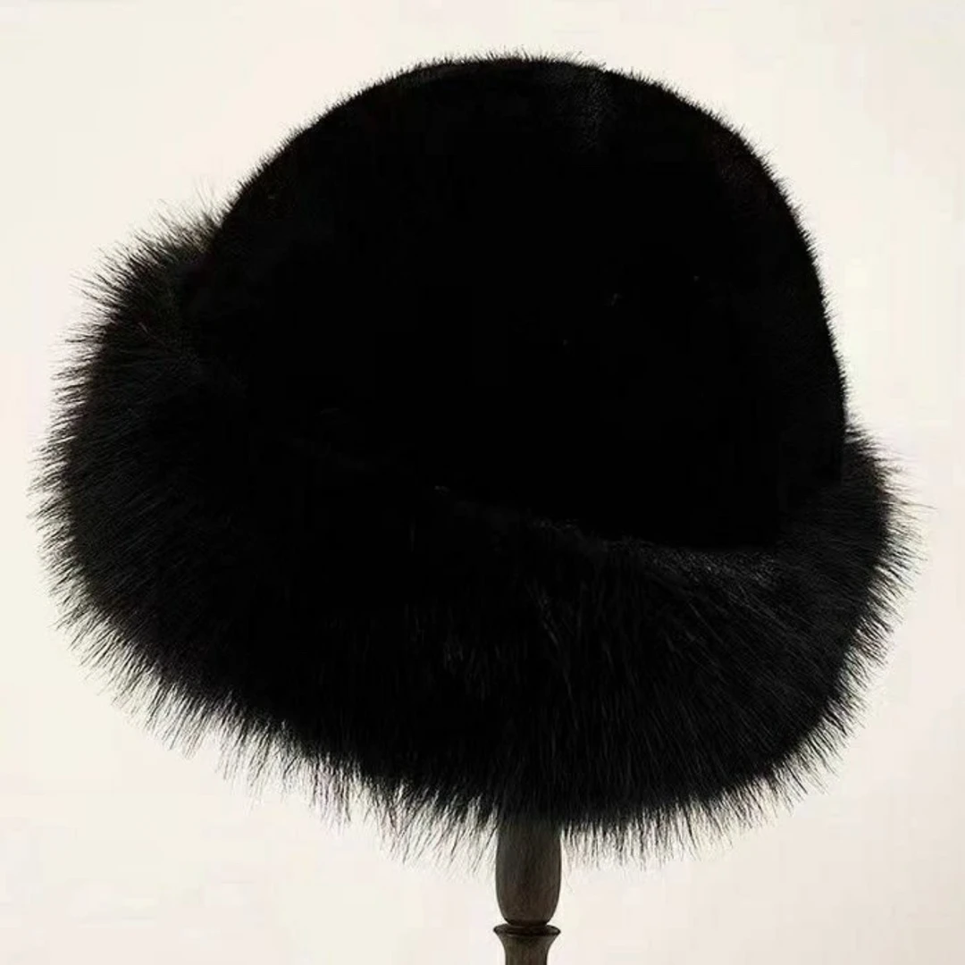 【新疆包邮】毛绒秋冬加厚仿毛渔夫帽蒙古帽洋气保暖百搭新款冬季