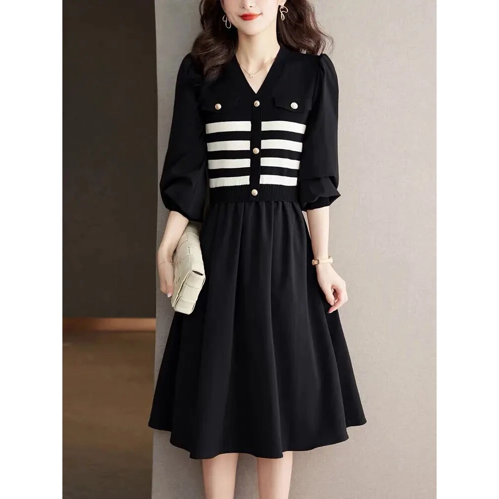 【3001-3100】美宏高端孤品时尚修身气质复古显瘦连衣裙女夏季