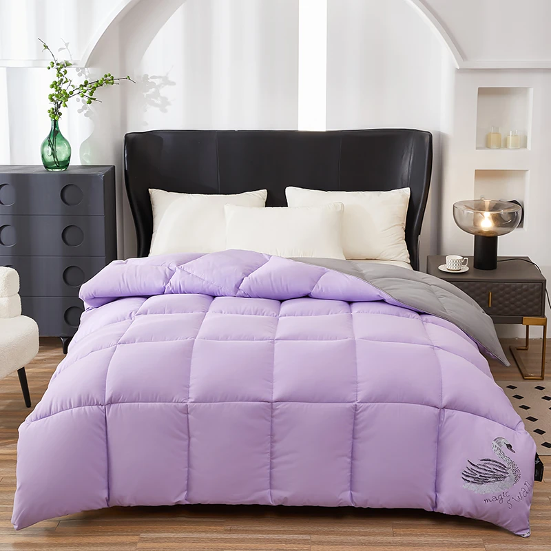 2024年新款白鹅绒加厚羽绒被200*230cm约6斤yj