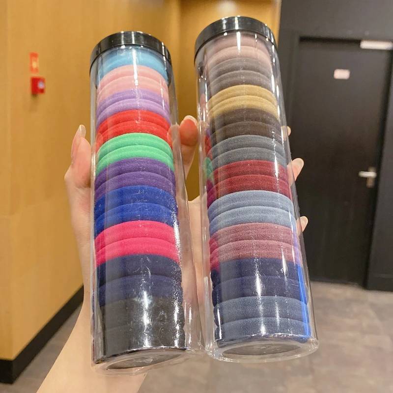 头饰发饰成人简约头绳可爱粗橡皮筋女扎头网红发圈发绳黑色皮套