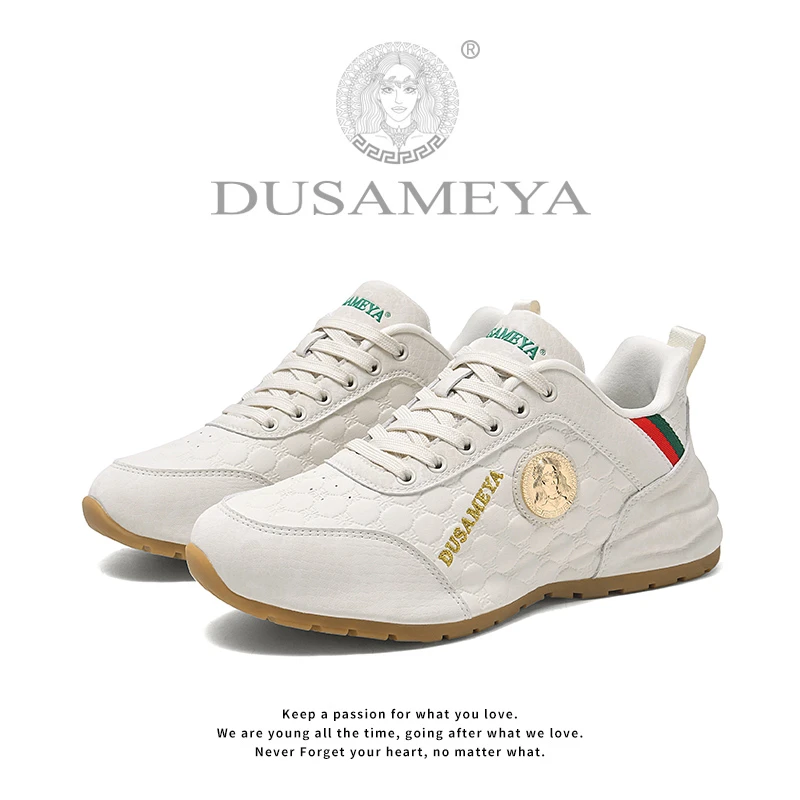 DUSAMEYA/杜莎米娅秋冬季透气休闲轻奢时尚百搭厚底情侣鞋6677