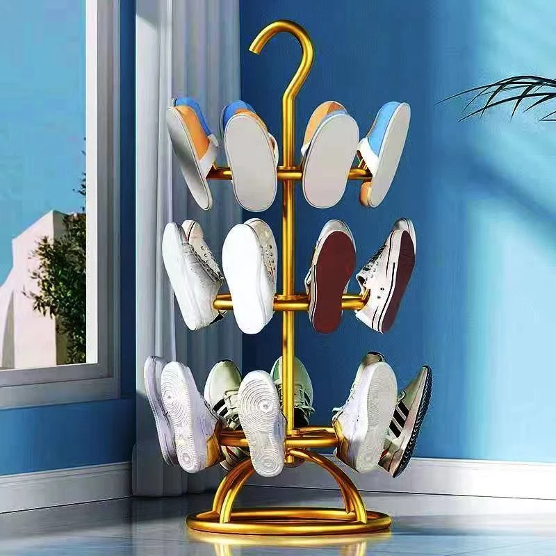 晾鞋架多功能落地家用旋转袜子晒鞋神器凉鞋架鞋子晾晒室外T396B