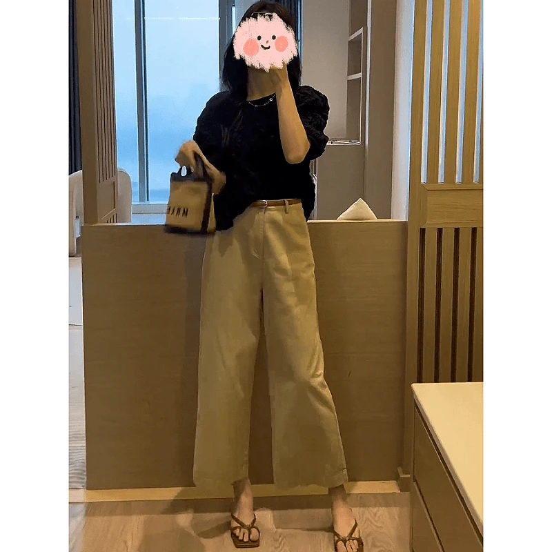 衬衫短袖套装阔腿裤女装休闲夏季宽松上衣裤子短裤显瘦气质高腰