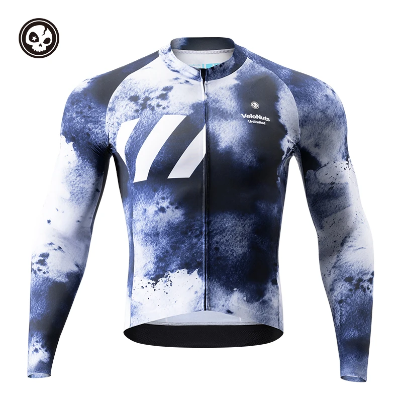 VNS小骷髅「晴空系列」长袖骑行服男女款夏季紧身透气速干自行车