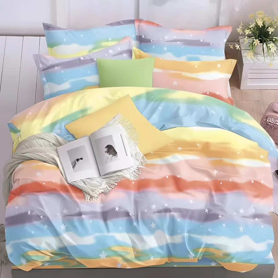 【星空】多尺寸斜纹新疆长绒棉床单被套枕套舒适亲肤柔软透气棉布