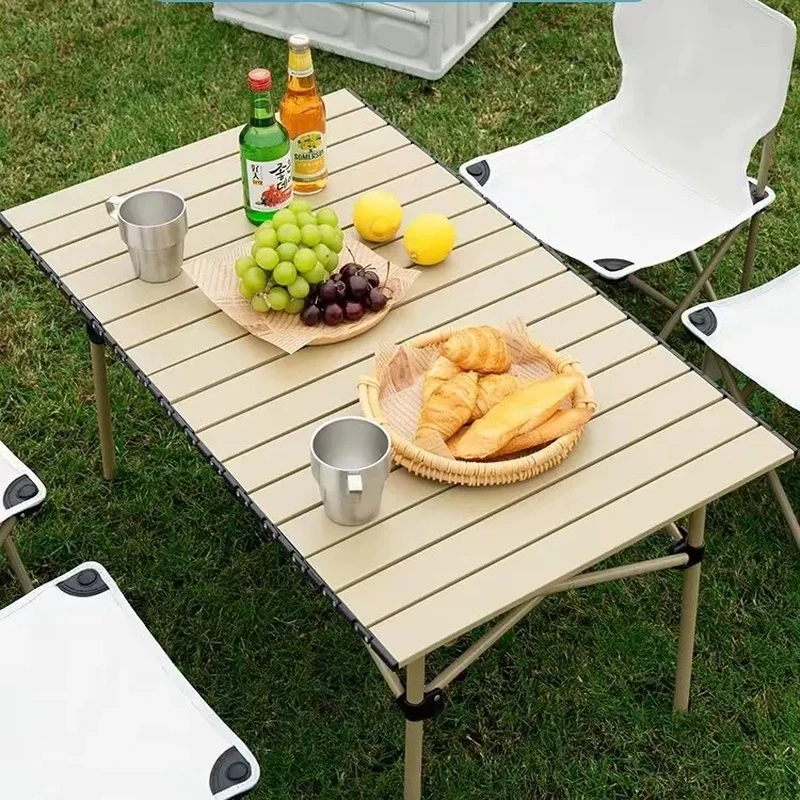 YD户外蛋卷桌便携折叠桌蛋卷桌露营桌折叠野餐桌