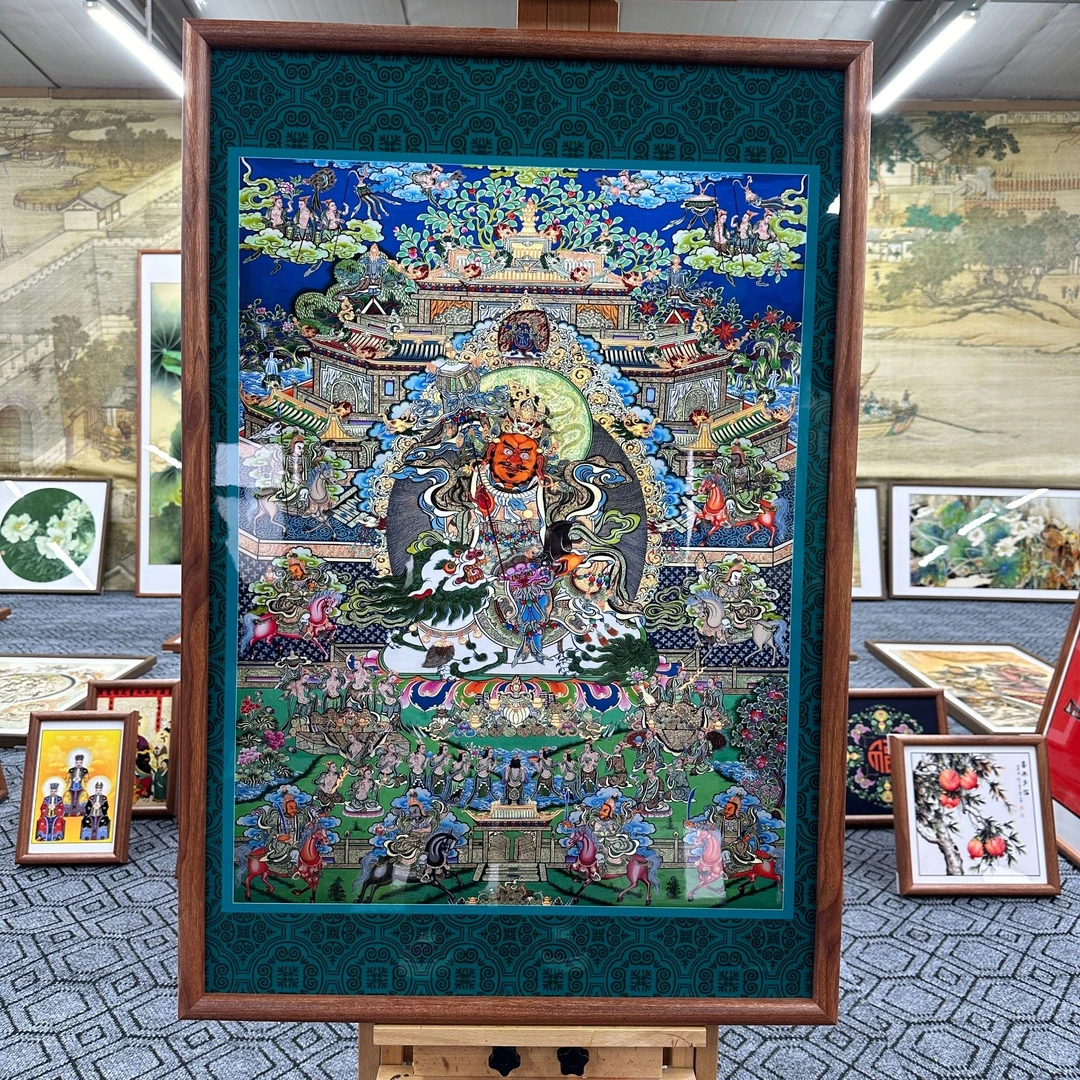 [D15八方财神]60x90cm中国风家居装饰画办公室玄关客厅装饰画