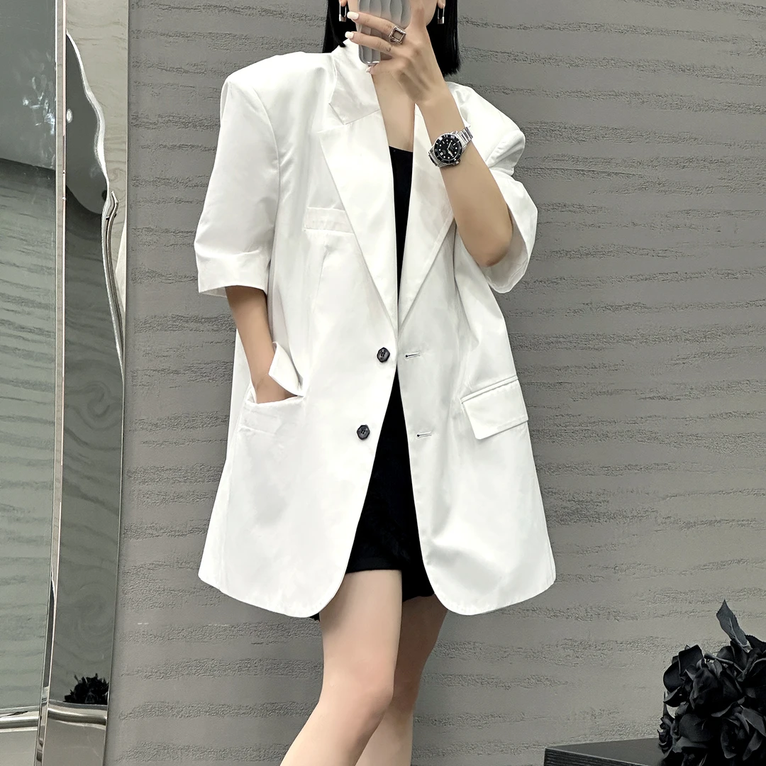 板娘福利款早秋 短袖气质休闲西装