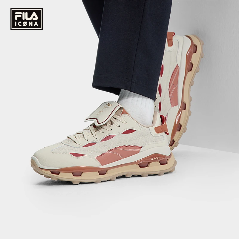 Fila/斐乐男【春季新款KM叠叠鞋】户外经典复古时尚休闲运动老爹鞋