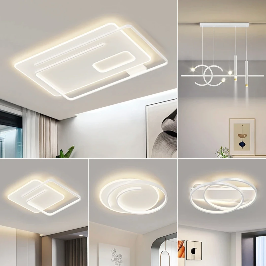 护眼大气简约创意吸顶灯灯具组合轻奢家用房间大厅个性餐厅