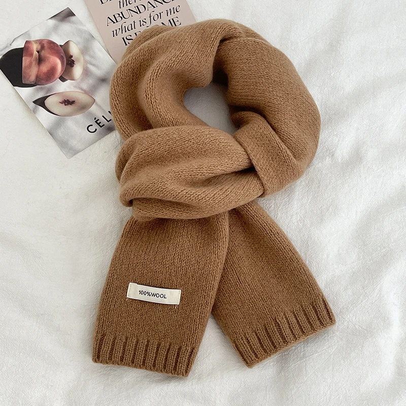 精选澳洲纯羊毛100%羊毛围巾2025新款百搭男女生冬季保暖针织围脖