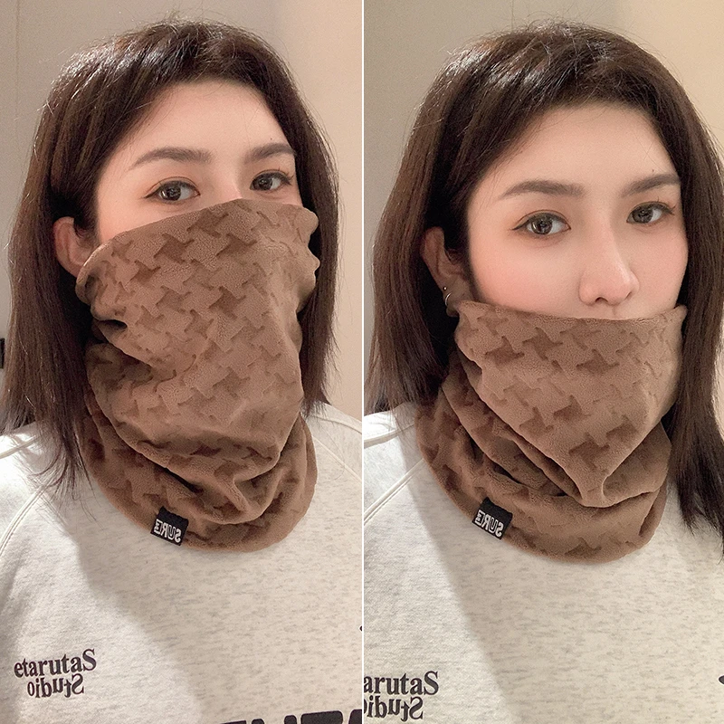 保暖面罩秋冬防风寒全脸防护女潮户外脖套护颈护脸男骑行围脖护脸