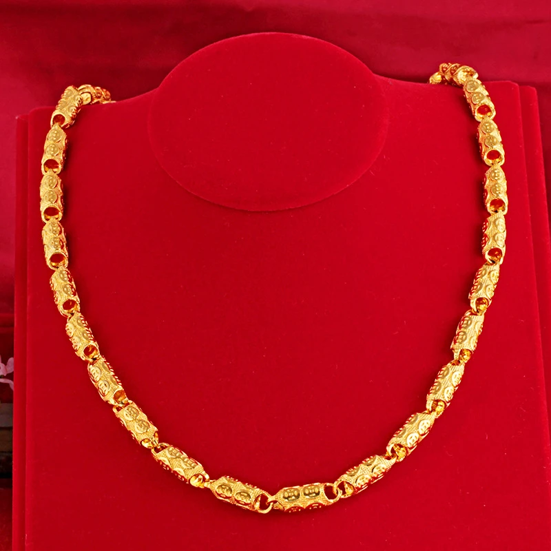 合金项链 家财万贯项链 2025男款时尚大气潮流经典百搭项链金色链