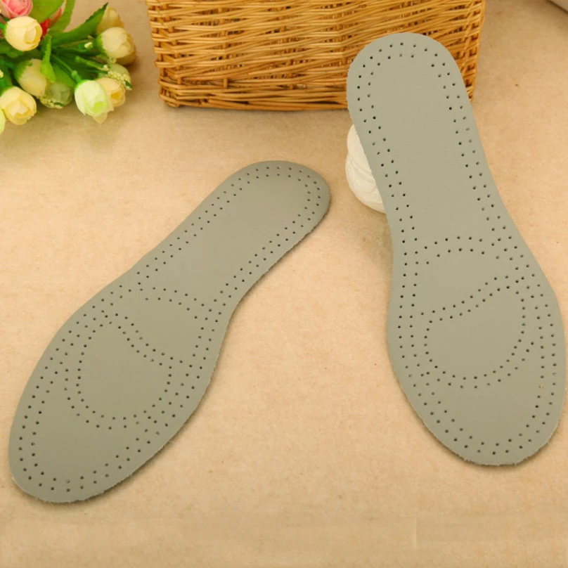 加厚头层牛皮鞋垫防臭吸汗透气减震高档运动男女真皮防滑男士四季