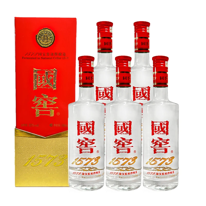 泸州老窖  国窖1573 浓香型白酒窖池酿造【金卡活动】52度500ml*5