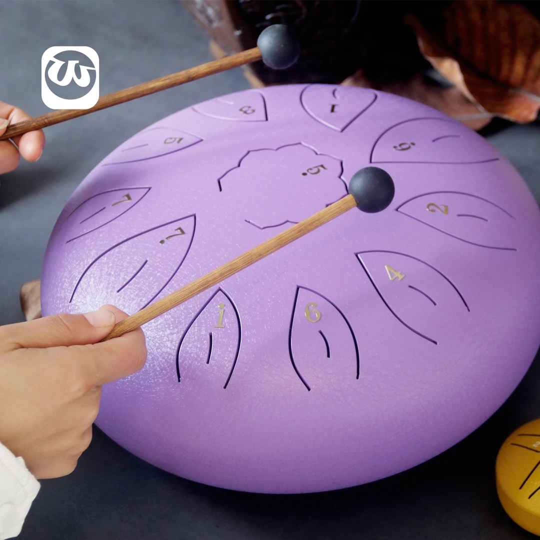 Walter.t12寸11音高品质空灵鼓忘忧鼓手碟鼓零基础儿童乐器空明鼓