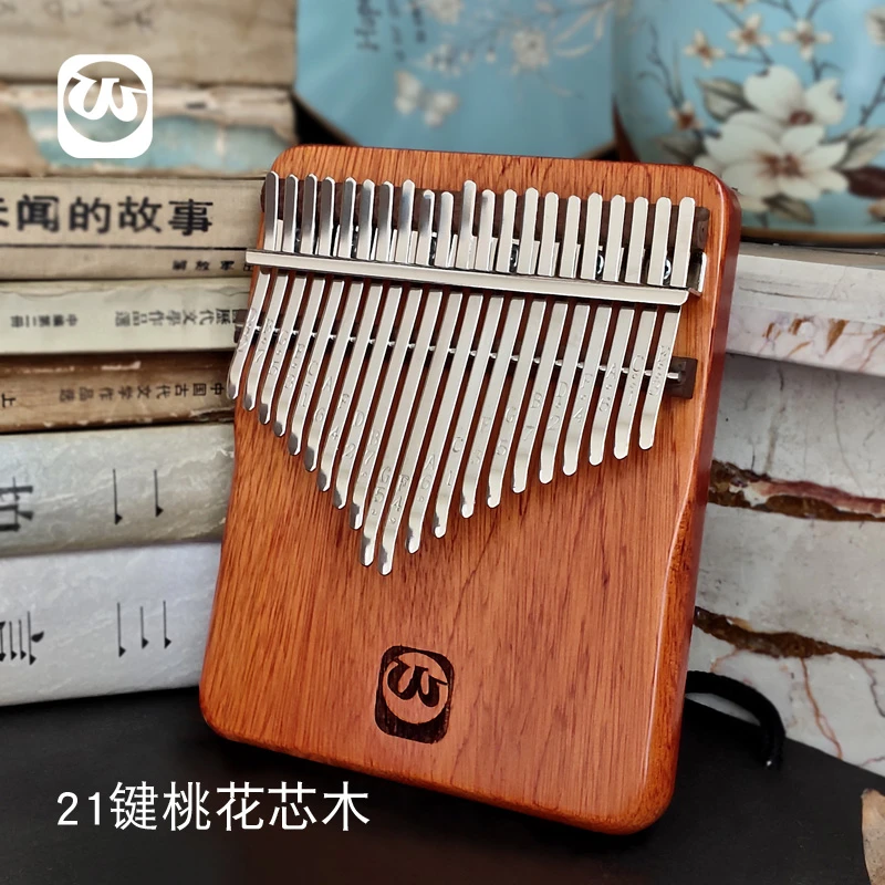Walter.t卡林巴琴21音桃花 卡林巴琴拇指迷你桃花芯手指拇指琴