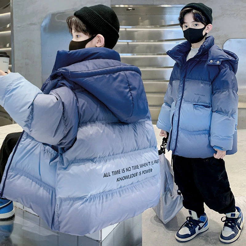儿童装冬装男童棉棉衣免洗2023新款中大童冬季加厚棉服保暖棉袄